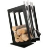 Designer Rechteckige Holzablage Mit Kaminbesteck Schwarz -Besten Kamin Laden sa002b web 1280x1280