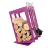 Designer Rechteckige Holzablage Mit Kaminbesteck Violett -Besten Kamin Laden sa002f web 1280x1280