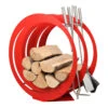 Designer Runde Holzablage Mit Kaminbesteck Rot 2 Designer Runde Holzablage Mit Kaminbesteck Rot -Besten Kamin Laden sa003r web 1280x1280