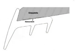 Silikon-Dichtlippe Für Glasbodenplatten - Länge 4500 Mm