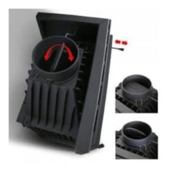 SIMPLE 8 Gusseiserner Kamineinsatz 8kW Links Verglast -Besten Kamin Laden simple8 kamineinsatz drosselklappe 1280x1280