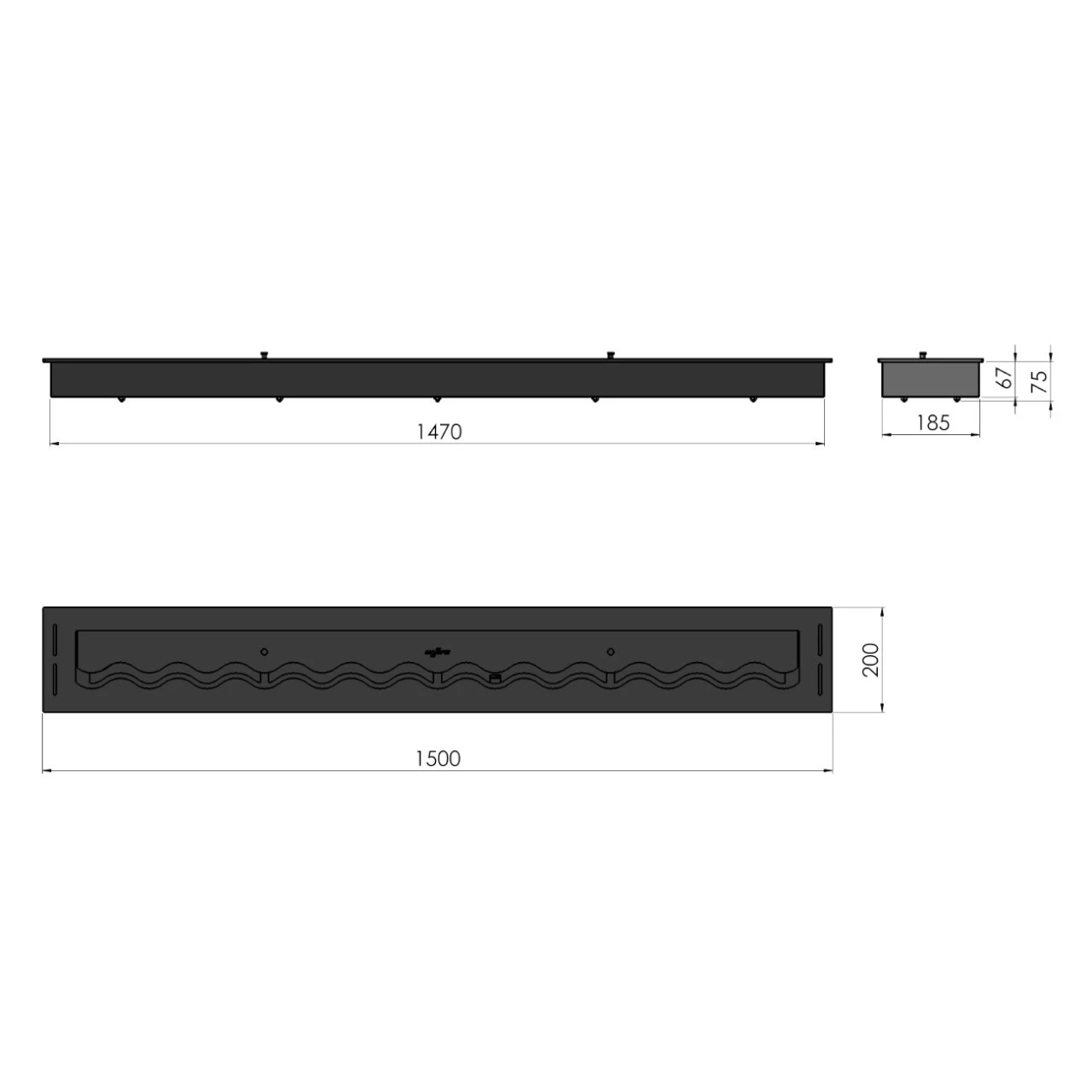 Slim Line Black 1500 Ethanol Brenner 15 Slim Line Black 1500 Ethanol Brenner – Bild 13