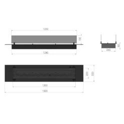 Slim Line Insert Black 1500 Ethanolbrenner Einbaumodul -Besten Kamin Laden slim line insert black ethanol einbaumodul 1500 masse 1280x1280