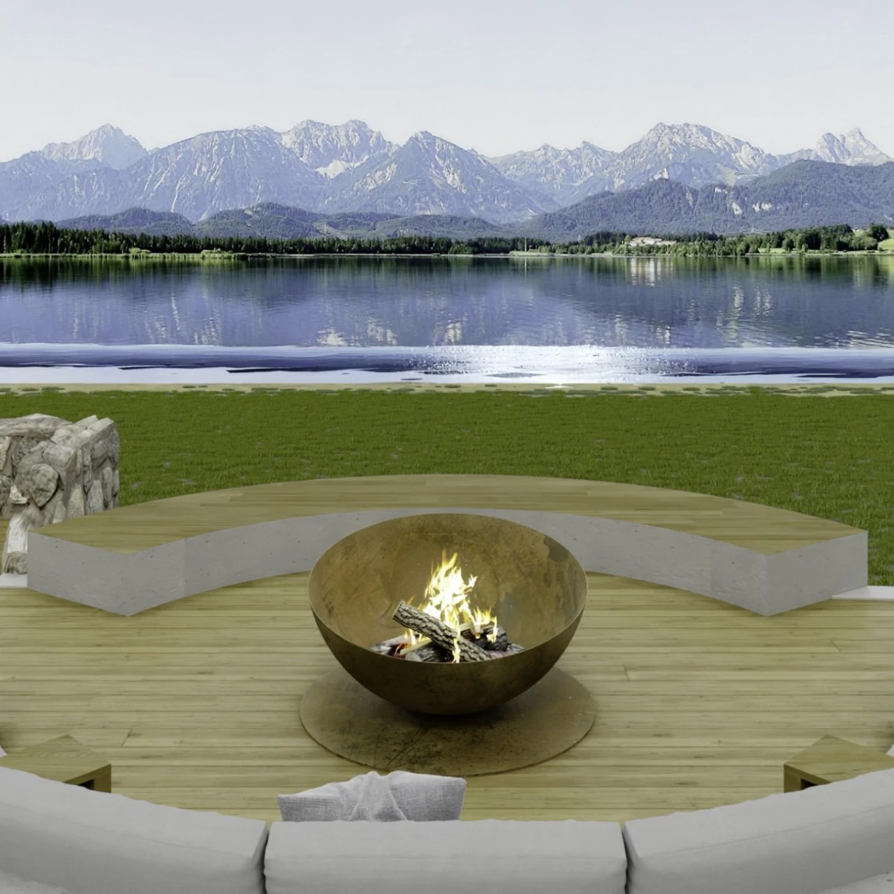 Solace Designer Feuerschale Gartenkamin 7 Solace Designer Feuerschale Gartenkamin – Bild 5