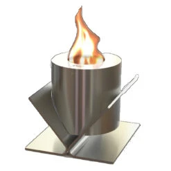 Glammfire Kivo Tabletop Biokamin -Besten Kamin Laden tabletop kivo silber1 1280x1280
