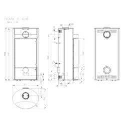 Tecapa Compact Glasfront Speicher-Kaminofen Schwarz 6kW DIBT 12 Tecapa Compact Glasfront Speicher-Kaminofen Schwarz 6kW DIBT -Besten Kamin Laden tecapa kaminofen glasfront masse 1280x1280