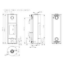 Tenorio Powersystem Compact Speicherkaminofen Schwarz 5kW DIBT -Besten Kamin Laden tenorio speicherkaminofen masse 1280x1280