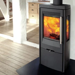 TT30G Kaminofen 5kW Schwarz 3 Sichtscheiben -Besten Kamin Laden termatech tt30g kaminofen schwarz int2 1280x1280