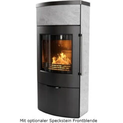 TT80S Kaminofen Schwarz Speckstein 5kW Wärmespeicherung -Besten Kamin Laden termatech tt80 schwarz speckstein 1280x1280
