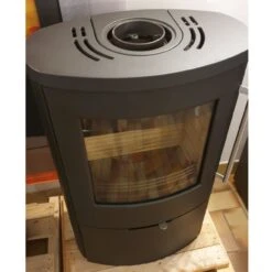TT80RL Kaminofen Schwarz 5kW -Besten Kamin Laden termatech tt80rl kaminofen ausstellung3 1280x1280