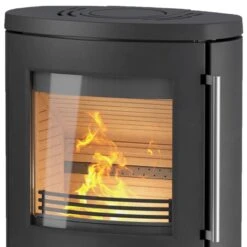 TT80RL Kaminofen Schwarz 5kW -Besten Kamin Laden termatech tt80rl kaminofen top 1280x1280