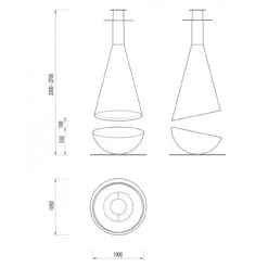 Thales Designer Bio-Ethanol Kamin Schwarz -Besten Kamin Laden thales masse1 1280x1280