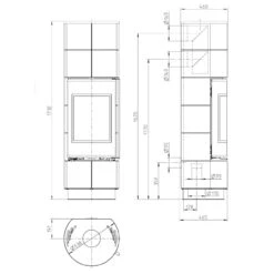 Delia Extra Speicher-Kaminofen Mit Weißen Kacheln 7kW 37 Delia Extra Speicher-Kaminofen Mit Weißen Kacheln 7kW -Besten Kamin Laden thorma delia extra keramik kaminofen masse 1280x1280