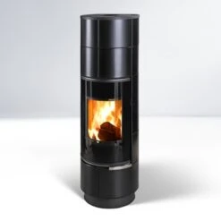 Delia Plus Kaminofen Mit Schwarzen Kacheln 7kW 13 Delia Plus Kaminofen Mit Schwarzen Kacheln 7kW -Besten Kamin Laden thorma delia plus keramik schwarz kaminofen web1 1280x1280