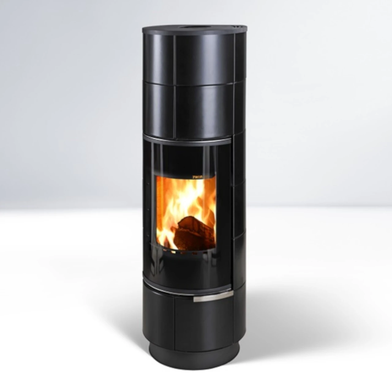 Delia Plus Kaminofen Mit Schwarzen Kacheln 7kW 4 Delia Plus Kaminofen Mit Schwarzen Kacheln 7kW – Bild 2