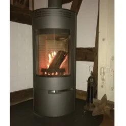 Andorra Kaminofen Gussgrau 7kW 20 Andorra Kaminofen Gussgrau 7kW -Besten Kamin Laden thorma andorra grau kaminofen kundebild3 1280x1280