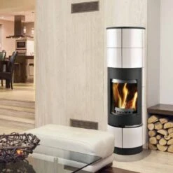 Delia Kaminofen Mit Weißen Kacheln 7kW 24 Delia Kaminofen Mit Weißen Kacheln 7kW -Besten Kamin Laden thorma design delia weiss int 1280x1280