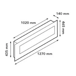 Trivero 130 SMART FH LED Wandkamin Einbaukamin -Besten Kamin Laden trivero 130 wandkamin elektrischer kamin masse 1280x1280