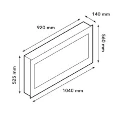 Trivero 90 LED Kamineinsatz Einbaukamin -Besten Kamin Laden trivero 90 led kamin elektrischer einbaukamin masse 1280x1280
