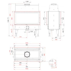 Twin 10N Tunnel-Kamineinsatz 14kW 12 Twin 10N Tunnel-Kamineinsatz 14kW -Besten Kamin Laden twin 10 n masse 1280x1280