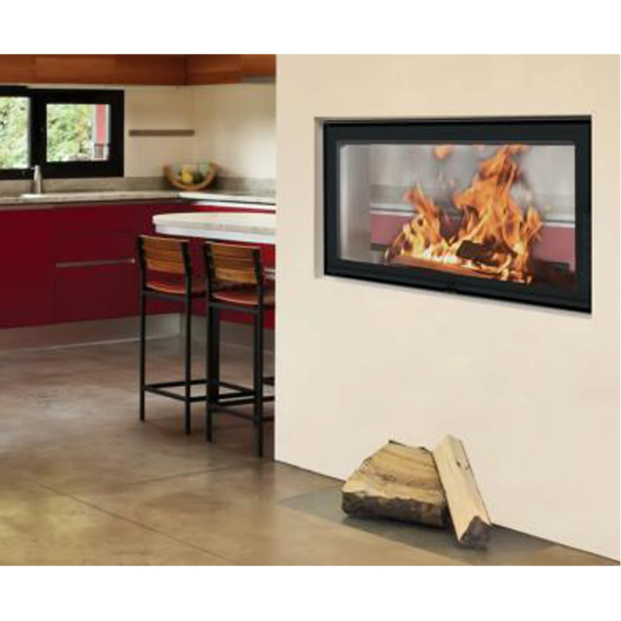 Twin 10 Tunnel-Kamineinsatz 14kW 4 Twin 10 Tunnel-Kamineinsatz 14kW – Bild 2