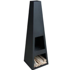 Outdoor/Garten Kamin Feuersäule Vilos Schwarz -Besten Kamin Laden vilos schwarz 1 web 1280x1280