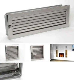 CB-Warmluftgitter Edelstahl Matt In Verschiedenen Größen -Besten Kamin Laden warmluftgitter edelstahl 1280x1280