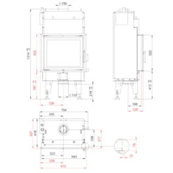 Aqualite 7 Wasserführender Kamineinsatz 14kW -Besten Kamin Laden wasser kamineinsatz aqualite 6 masse 1280x1280