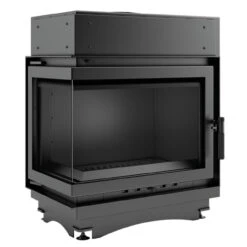 Maja Gusseisener Wasser-Kamineinsatz Links Verglast Steglos 8kW