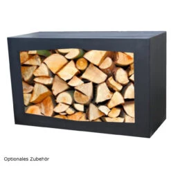 Outdoor/Garten Kamin Feuersäule Pinacate In Schwarz Stahl 17 Outdoor/Garten Kamin Feuersäule Pinacate In Schwarz Stahl -Besten Kamin Laden wood box optional pinacate black 1280x1280