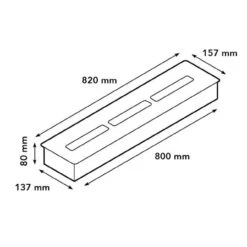 Einbauprofil XL Bioethanolbrenner 8014LB -Besten Kamin Laden xaralyn ethanolbrenner 8014LS masse 1280x1280 4