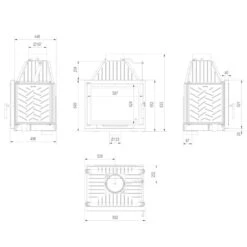 Zuzia Eco Deco Gusseisen-Kamineinsatz 12kW -Besten Kamin Laden zuzia eco deco masse 1280x1280