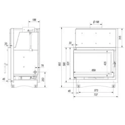 Zuzia Eco Aqua 12kW Deco Wasser Eckkamineinsatz Links Verglast -Besten Kamin Laden zuzia pw bl 15 bs deco masse1 1280x1280