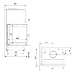 Zuzia Eco Aqua 12kW Deco Wasser Eckkamineinsatz Links Verglast -Besten Kamin Laden zuzia pw bl 15 bs deco masse2 1280x1280