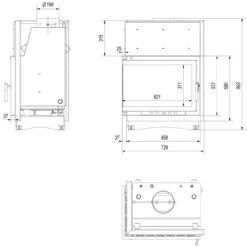 Zuzia Eco Aqua 12kW Wasser Eck-Kamineinsatz Links Verglast Steglos -Besten Kamin Laden zuzia pw bl 15 bs masse2 1280x1280