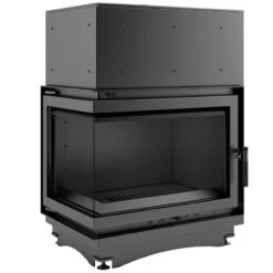 Zuzia Eco Aqua 12kW Wasser Eck-Kamineinsatz Links Verglast Steglos